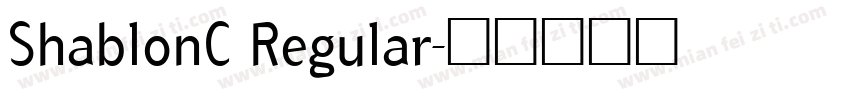 ShablonC Regular字体转换